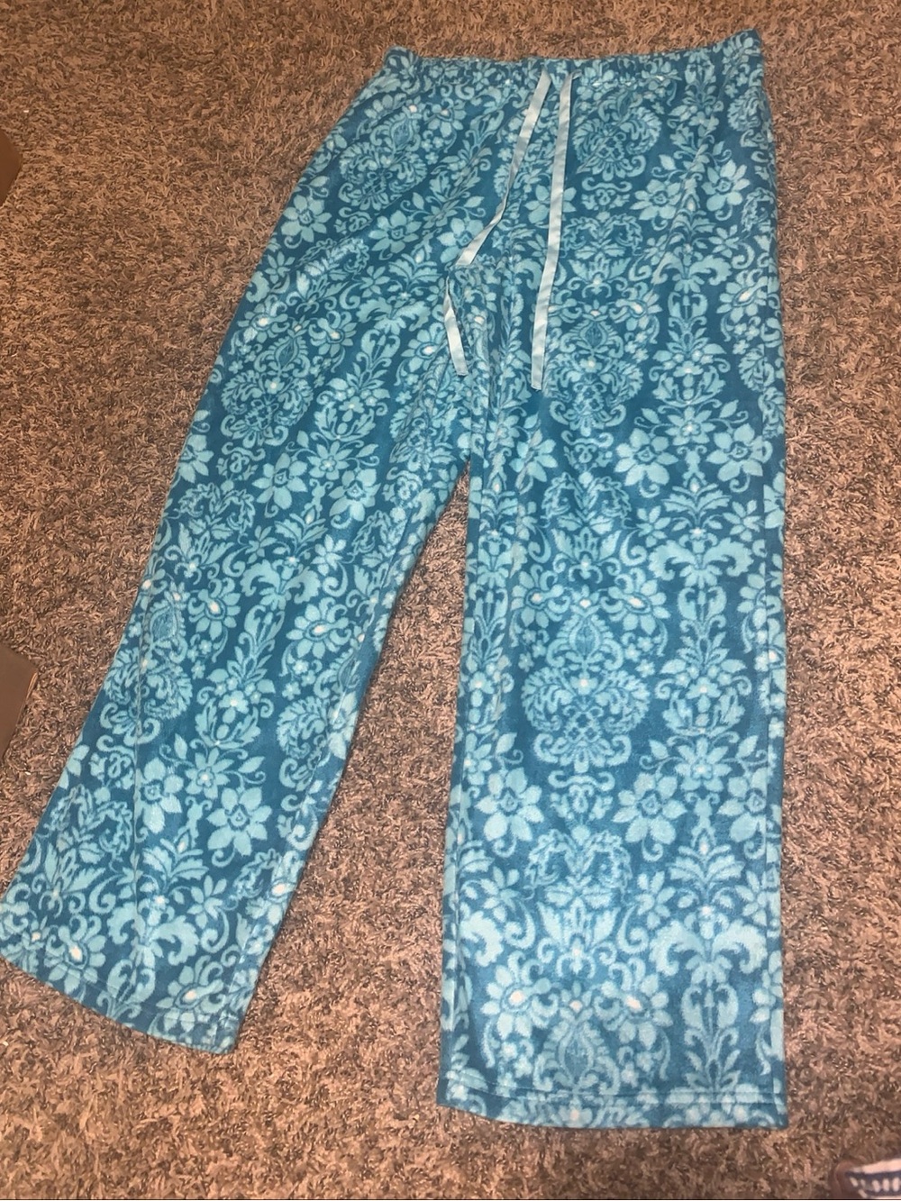 Liz Claiborne Light and Dark Blue Floral Joggers